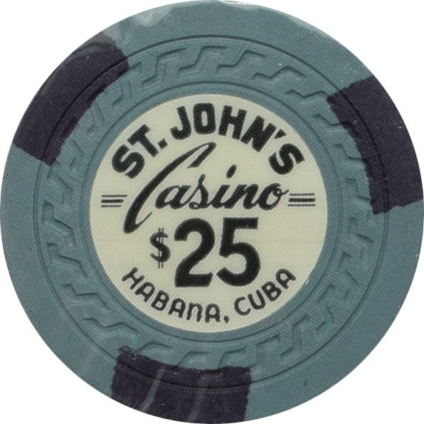 St. John's Casino Havana Cuba $25 Chip