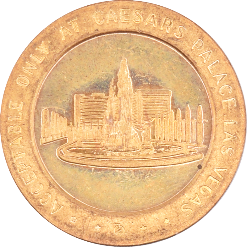 Caesars Palace Casino Las Vegas 50 Cent Gaming Token 1971