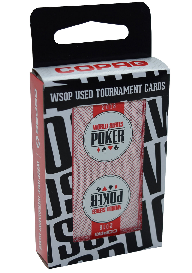 2018 Copag WSOP Authentic NEW Red Deck Plastic Playing Cards Bridge Size