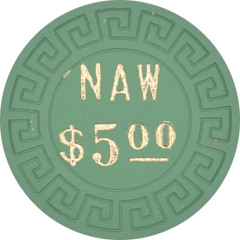 Nevada Club Casino Carlin Nevada $5 Chip 1970s