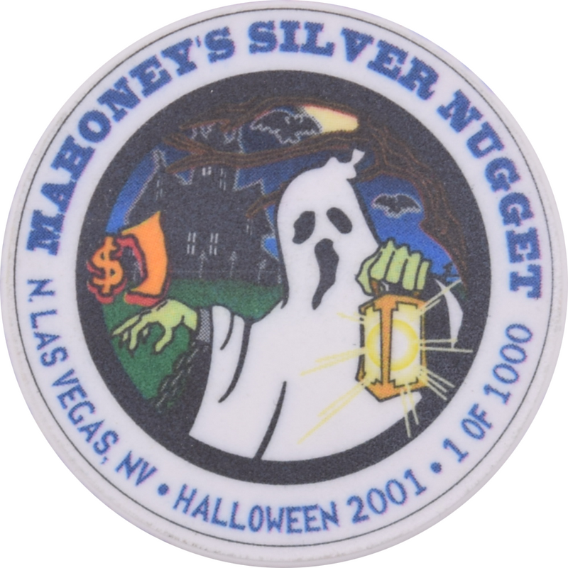 Mahoney's Silver Nugget Casino Las Vegas Nevada $1 Halloween Chip 2001