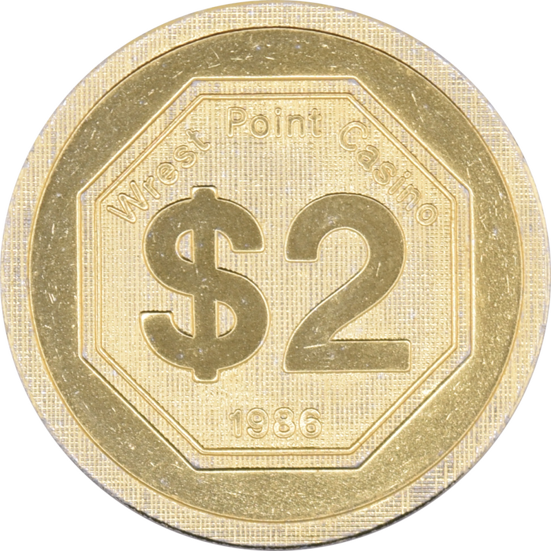 Wrest Point Casino Sandy Point TAS Australia $2 Token / Chip