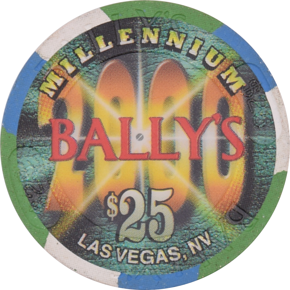 Bally's Casino Las Vegas Nevada $25 Millennium Chip 1999