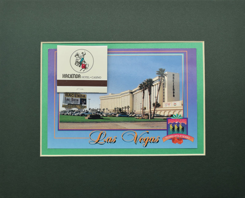 Hacienda Casino Las Vegas Nevada Postcard with Matchbook for frame (8" x 10")