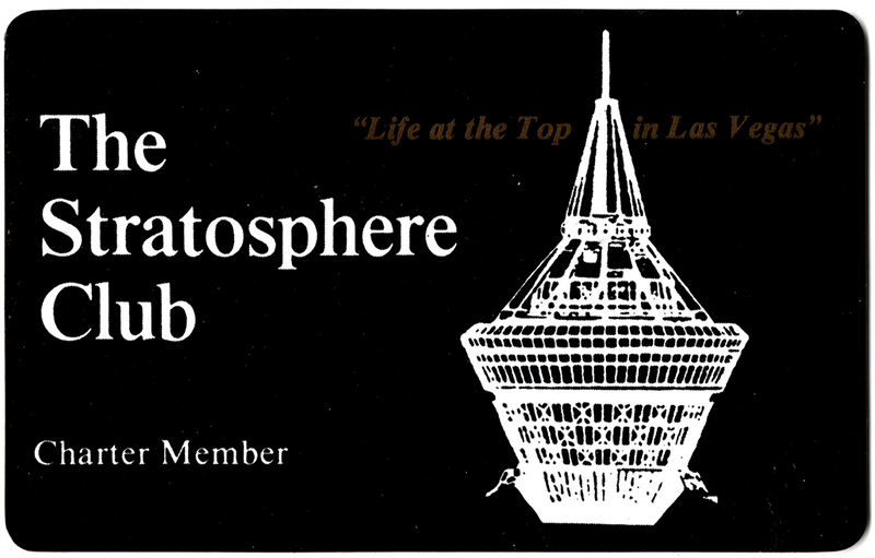 Vegas World Casino Stratosphere Club Players Card