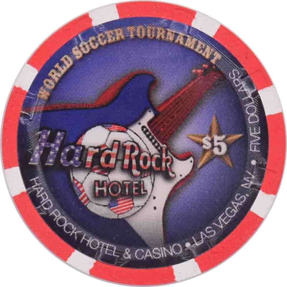 Hard Rock Casino Las Vegas Nevada $5 World Soccer Tournament Chip 2010