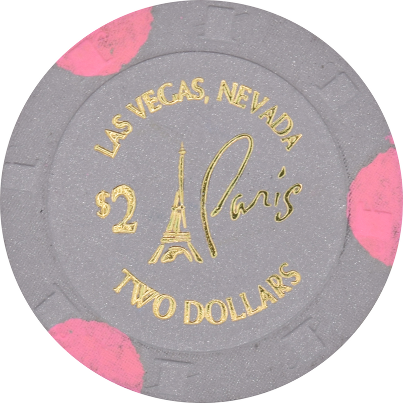 Paris Casino Las Vegas Nevada $2 Hot Stamp Chip 2024