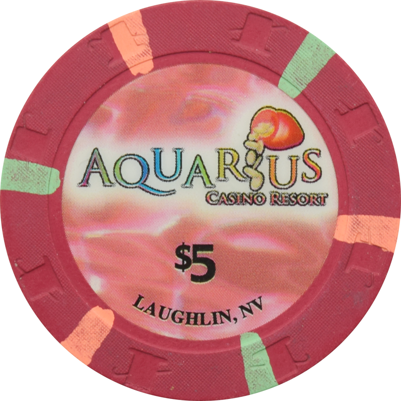 Aquarius Casino Laughlin Nevada $5 Chip 2006