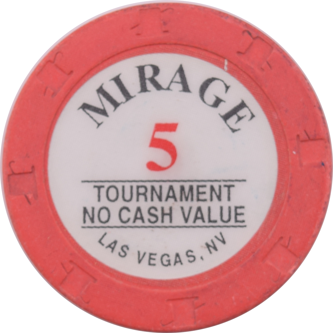 Mirage Casino Las Vegas Nevada $5 Tournament NCV Chip