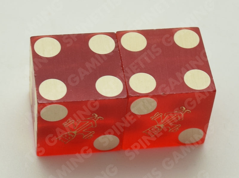 Palace Club Casino Reno Nevada Dice Pair Red