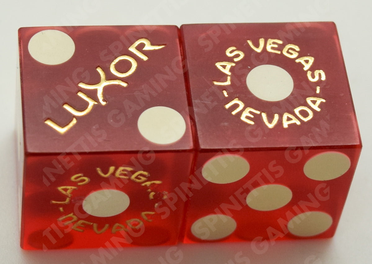 Luxor Casino Las Vegas Used Matching Logo Pair of Dice