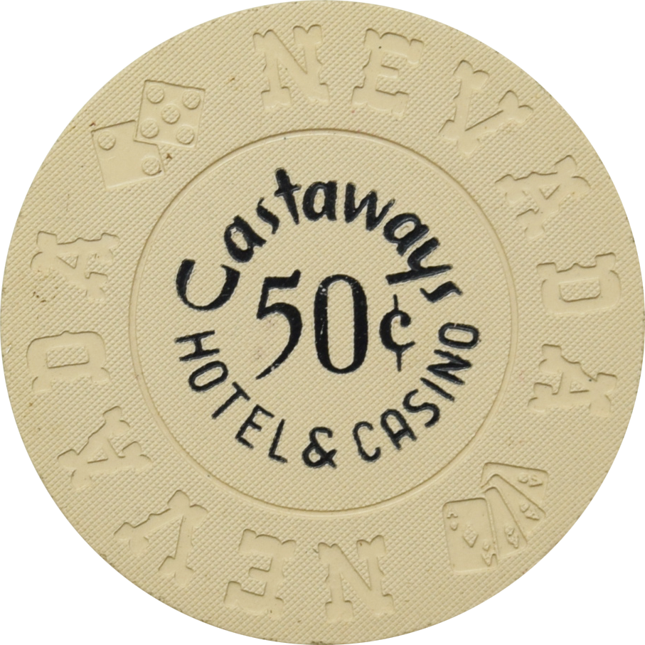 Castaways Casino Las Vegas Nevada 50 Cent Chip 1973