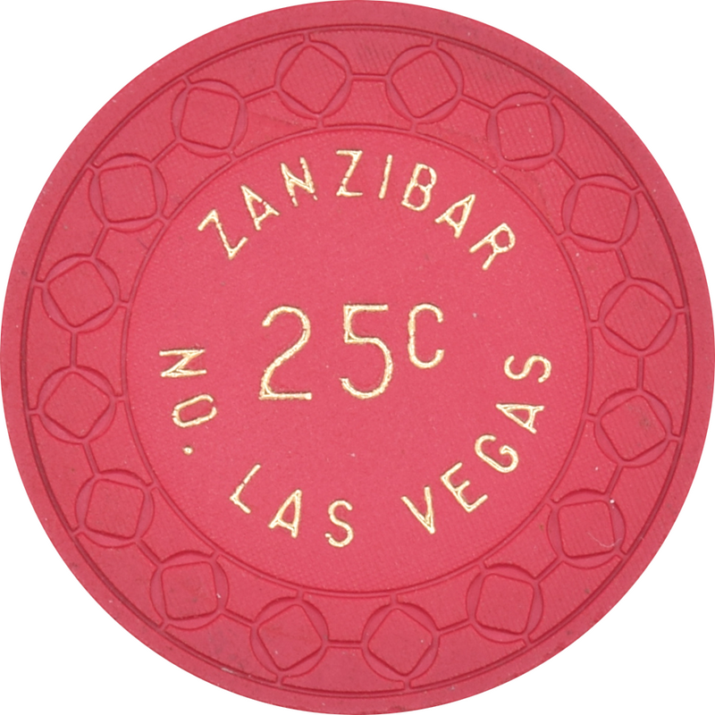 Zanzibar Casino Las Vegas Nevada 25 Cent Chip 1963