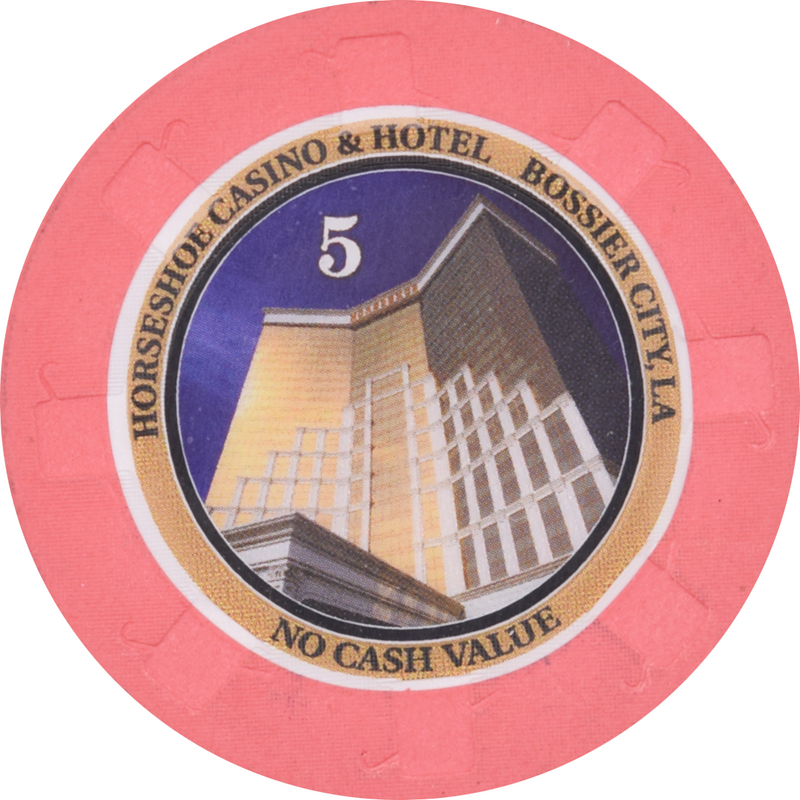 Horseshoe - Bossier City Casino Bossier City Louisiana $5 NCV 48mm Chip 2018