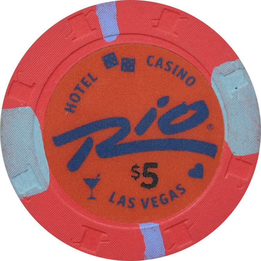 Rio Casino Las Vegas Nevada $5 Chip 2023