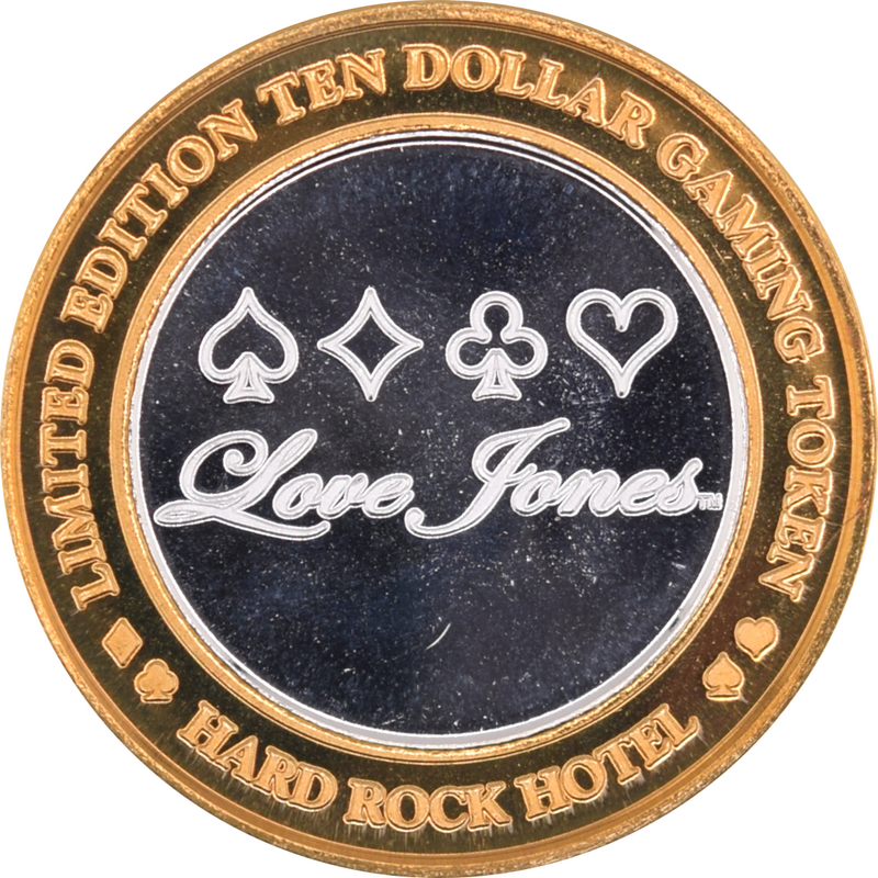 Hard Rock Las Vegas "Love Jones" 10 Silver Strike .999 Fine Silver 2005