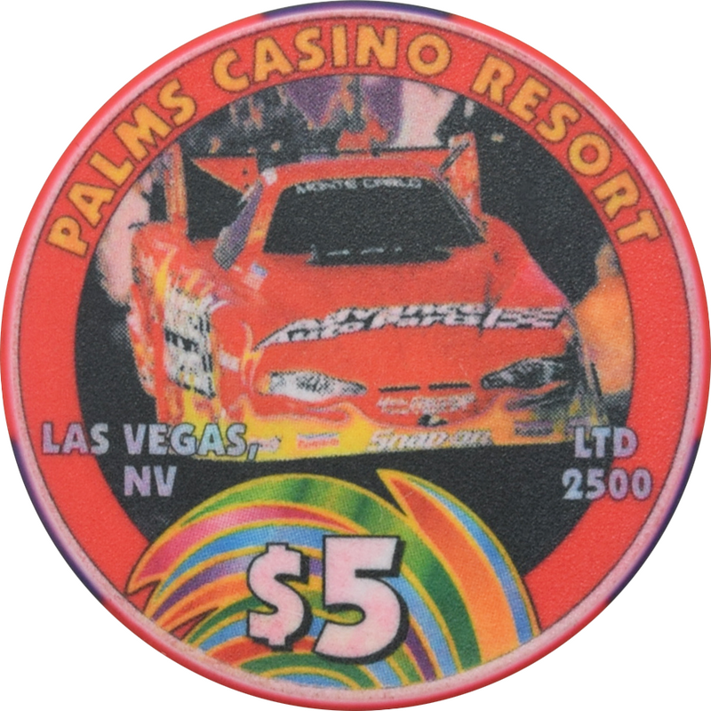 Palms Casino Las Vegas Nevada $5 Cruz Pedregon 1992 NHRA Funny Car Champion Chip 2004