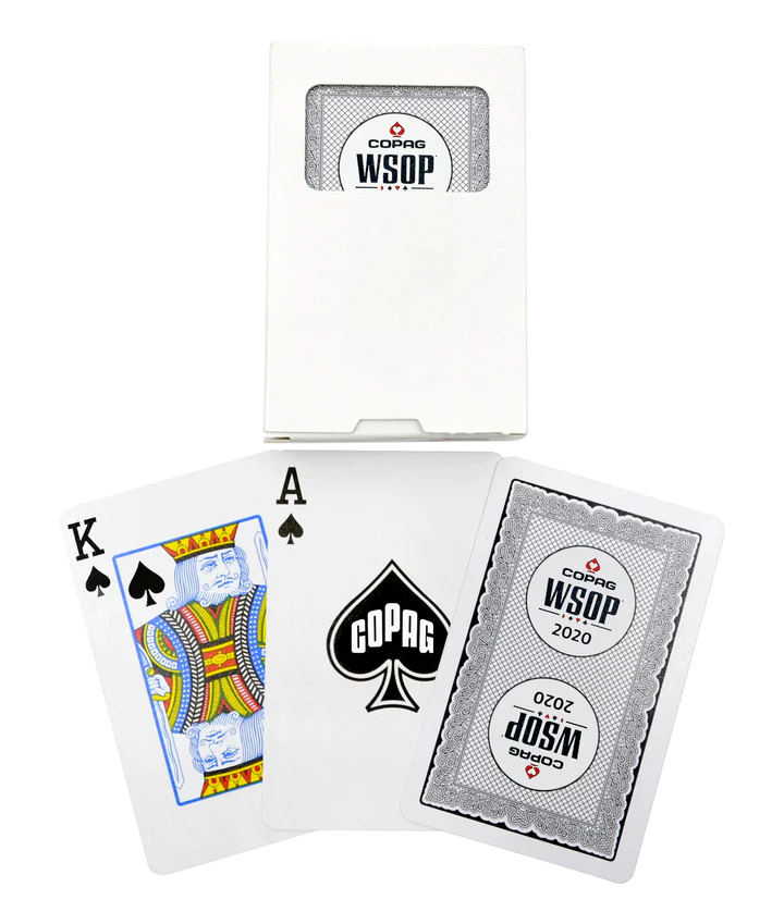 New WSOP 2020 Black Plastic Bridge Size Regular Index Single Deck