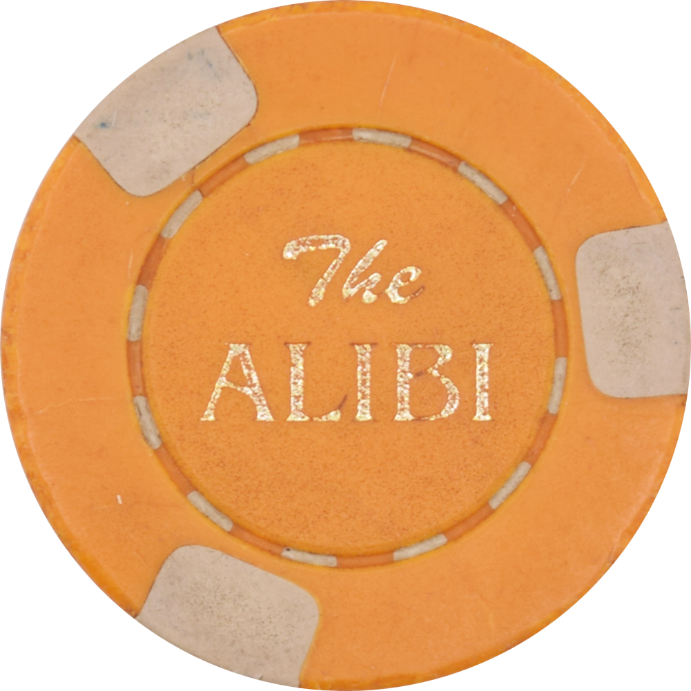 The Alibi Card Room Casino Marysville California $1 Chip