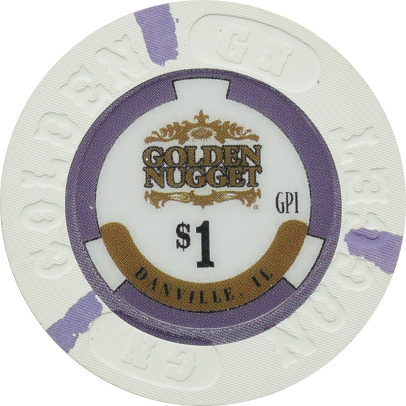 Golden Nugget Casino Danville Illinois $1 Chip