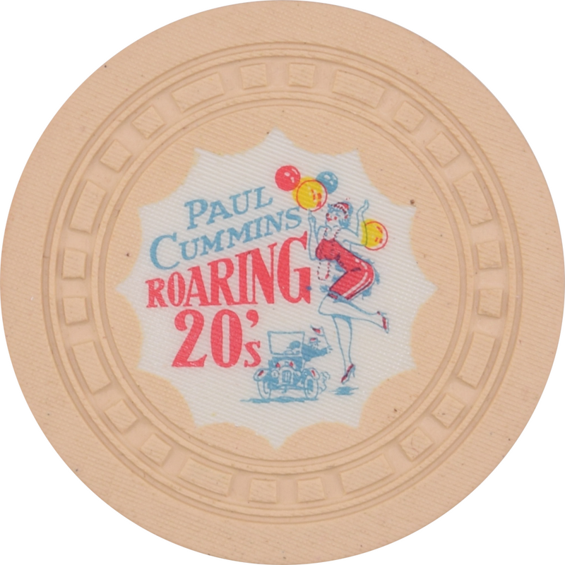 Paul Cummins Roaring 20's Card Room Beverly Hills California $1 Chip