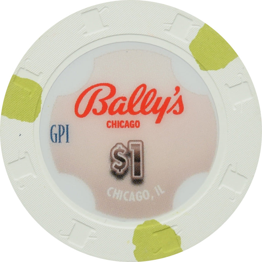 Bally's Casino Chicago Illinois $1 Chip