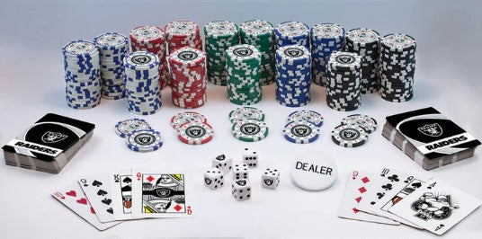 Las Vegas Raiders Casino Style 300 Piece Poker Set