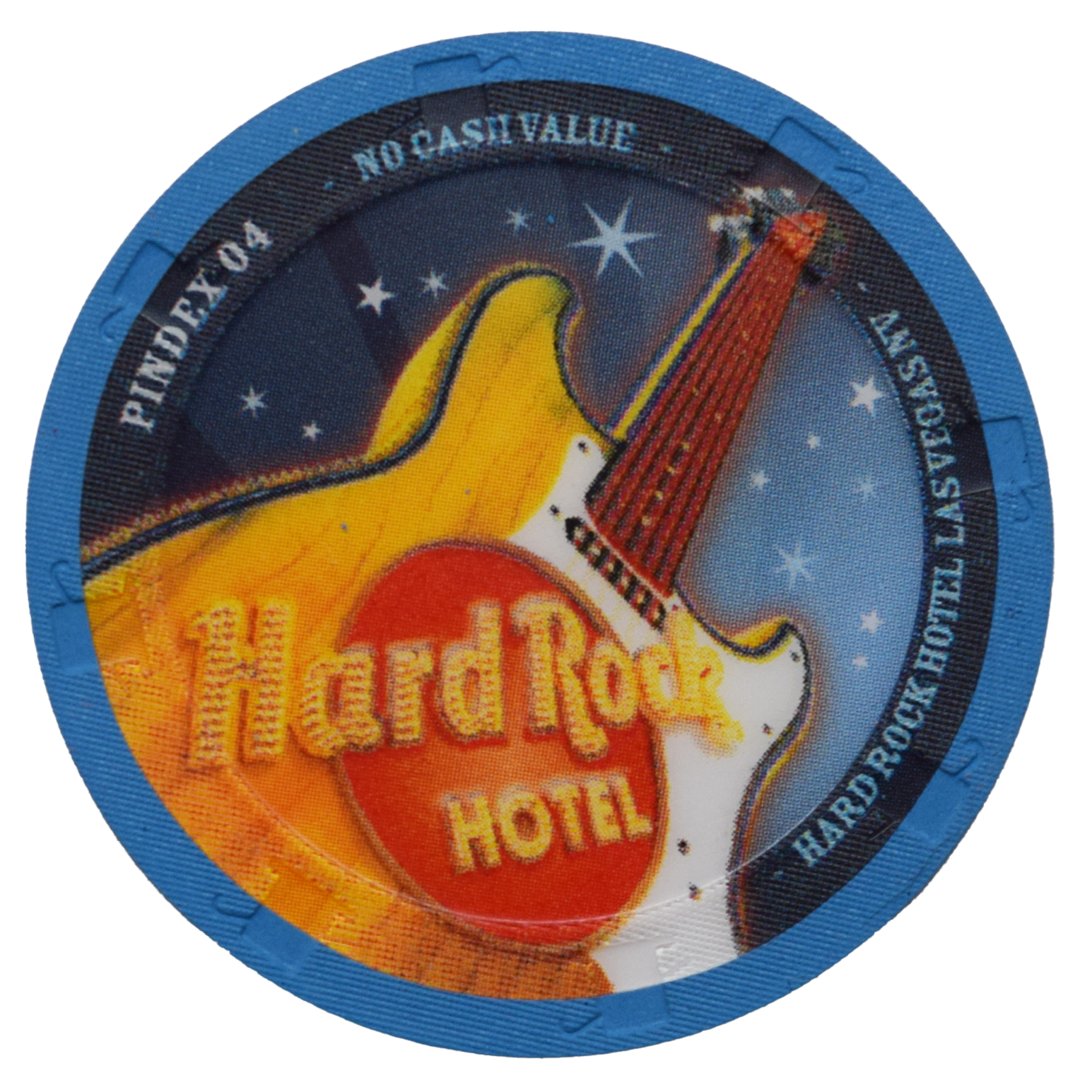 Hard Rock Hotel Pindex 2004 NCV Chip Las Vegas Nevada Blue