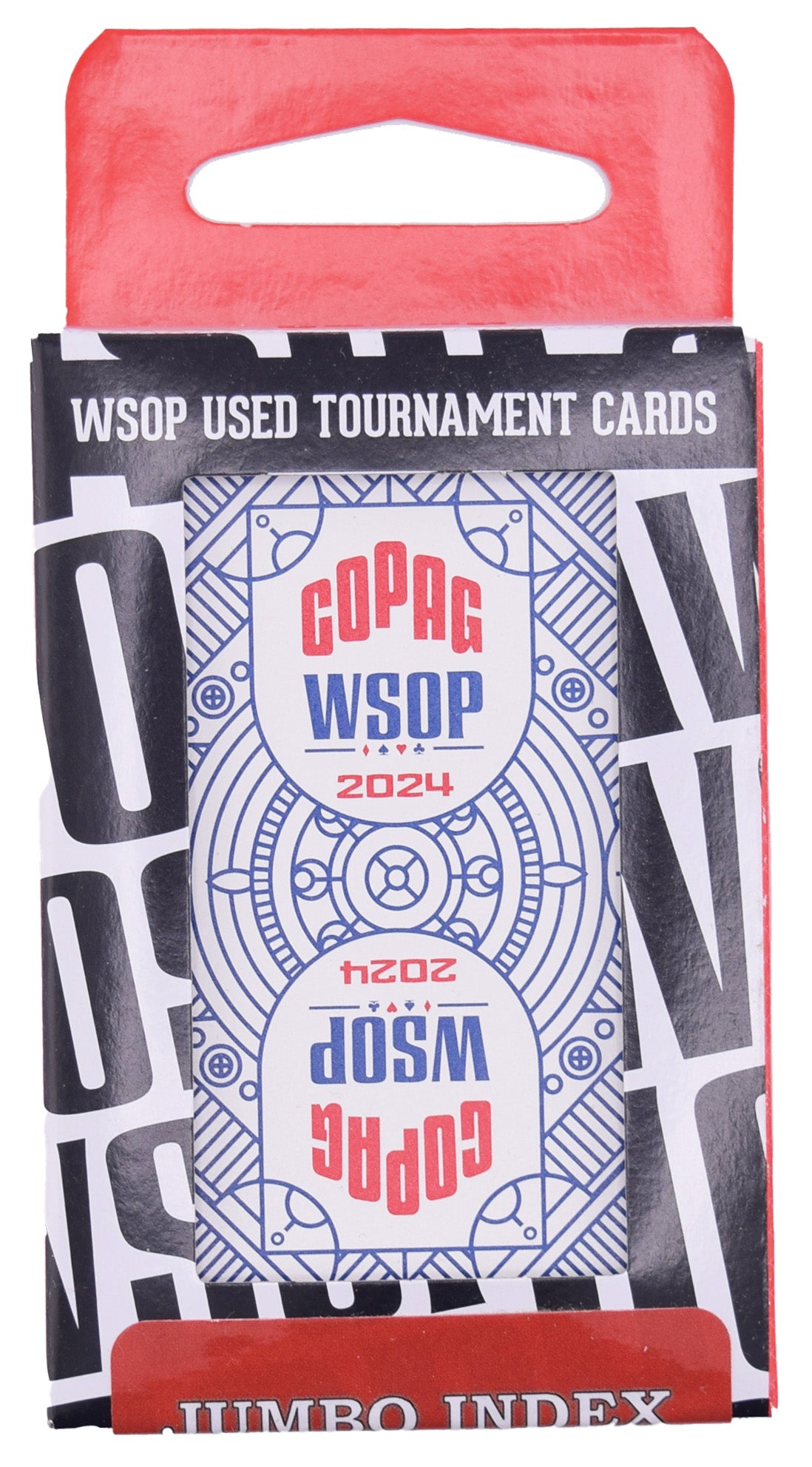 Copag WSOP 2024 Tournament Played 100% Plastic Playing Cards - Jumbo Index Narrow Size (Bridge)