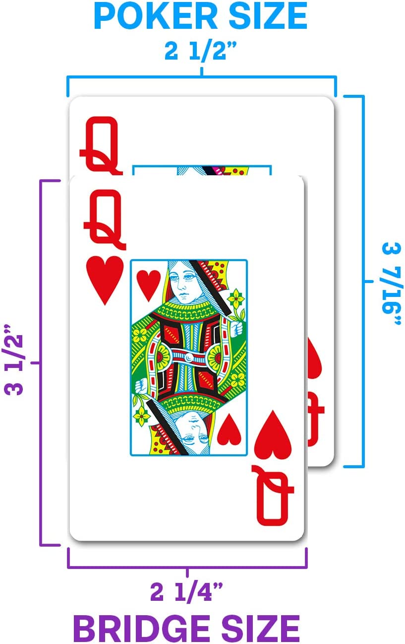 Copag Neoteric Blue/Green/Red Bridge Standard Size 2 Deck Setup