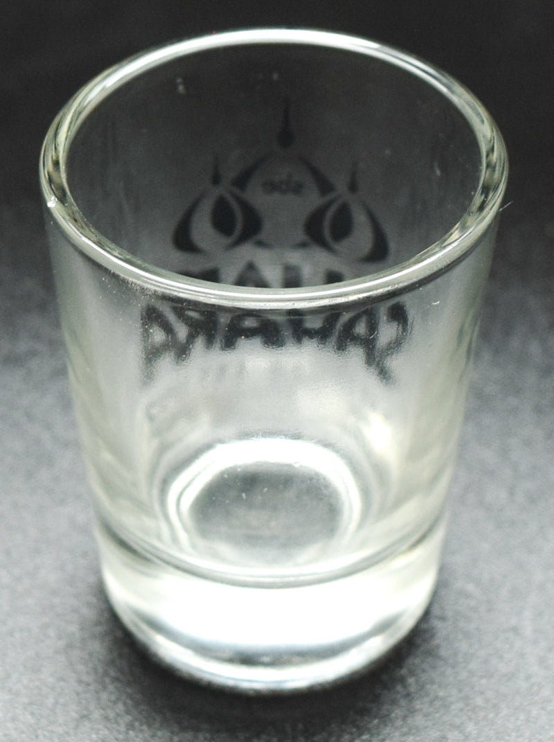 Sahara Casino Las Vegas Nevada Black Logo Shot Glass