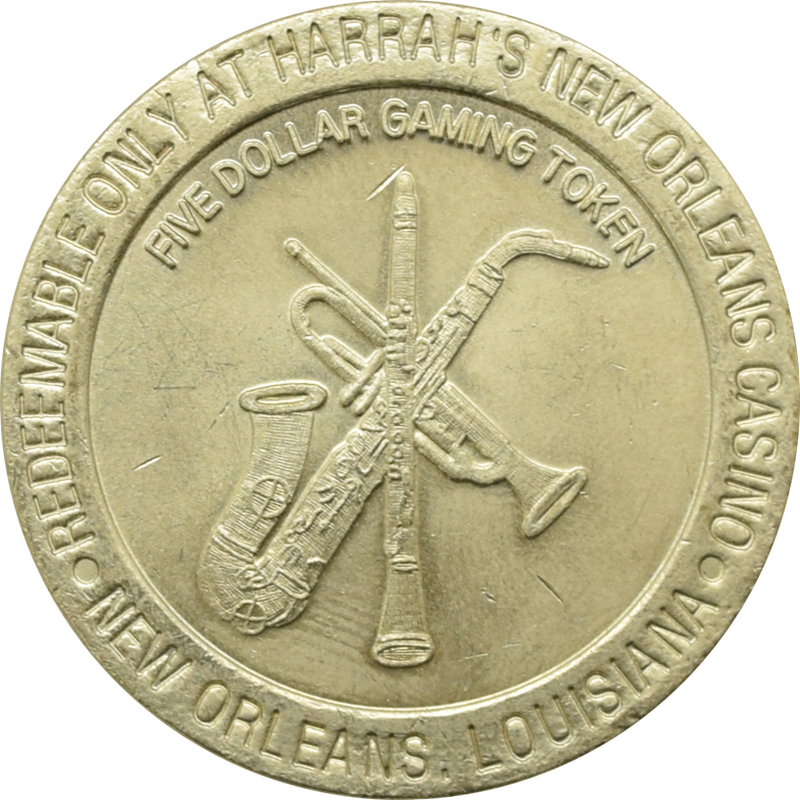 Harrah's Casino New Orleans Louisiana $5 Token