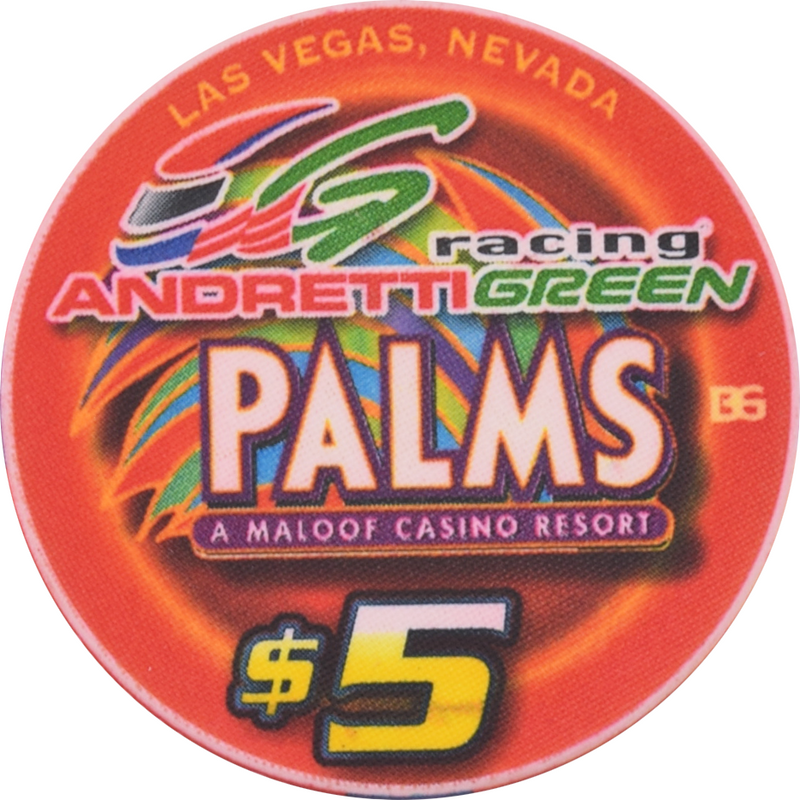 Palms Casino Las Vegas Nevada $5 Andretti Racing - Bryan Herta Chip 2004