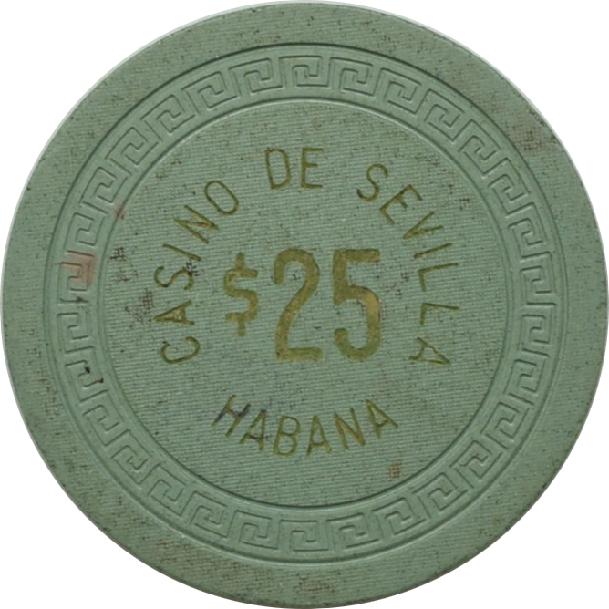 Casino de Sevilla Habana Cuba $25 Chip