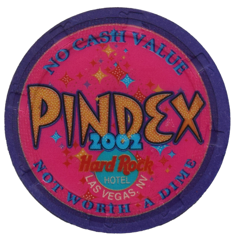 Hard Rock Hotel Pindex 2002 NCV Chip Las Vegas Nevada Purple