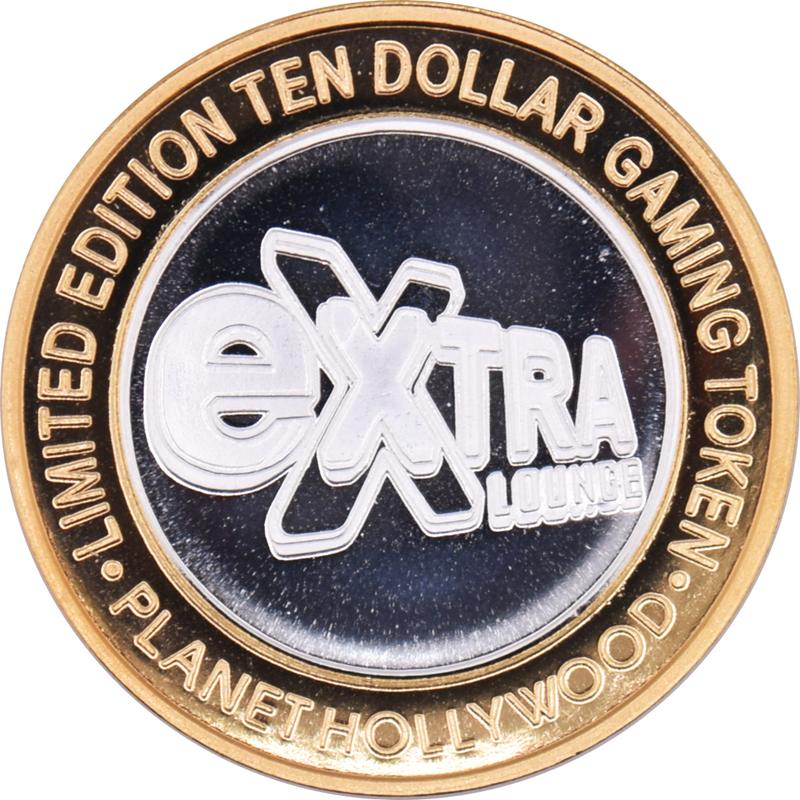 Planet Hollywood Casino Las Vegas Nevada "Extra Lounge" $10 Silver Clad Strike 2009