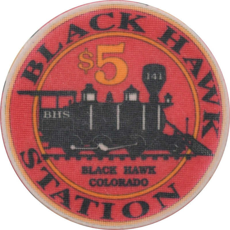 Black Hawk Station Casino Black Hawk Colorado $5 Chip