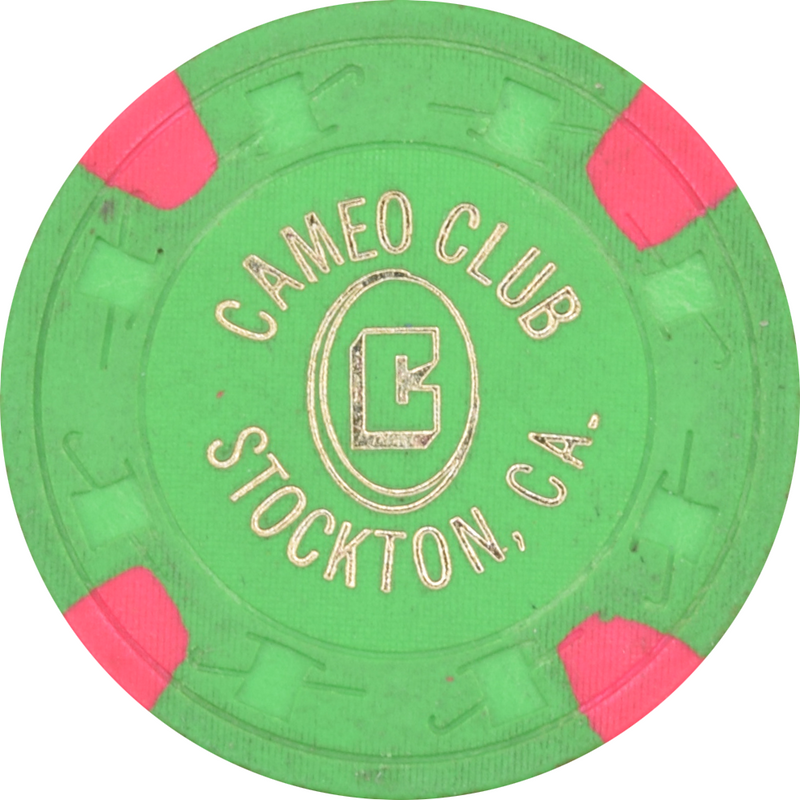 Cameo Casino Stockton California $1 Hot Stamp Chip