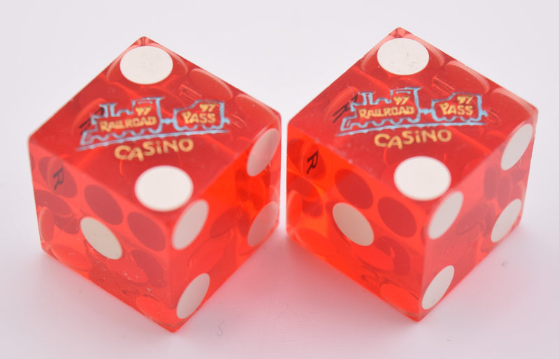 Railroad Pass Casino Henderson Nevada Pair of Dice