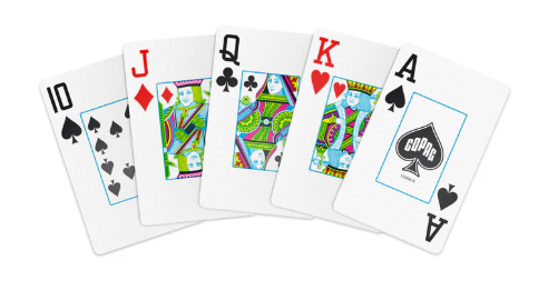 Copag WSOP 2024 Tournament Used 100% Plastic Playing Cards - Narrow Size (Bridge) Jumbo Index Blue/Red Double Deck Set