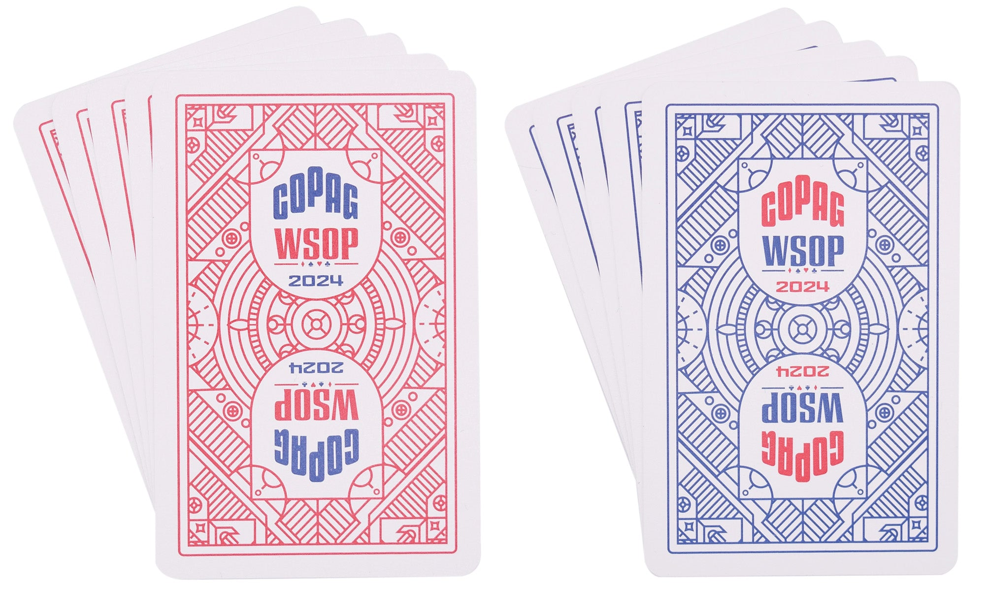 Copag WSOP 2024 Tournament Played 100% Plastic Playing Cards - Jumbo Index Narrow Size (Bridge)