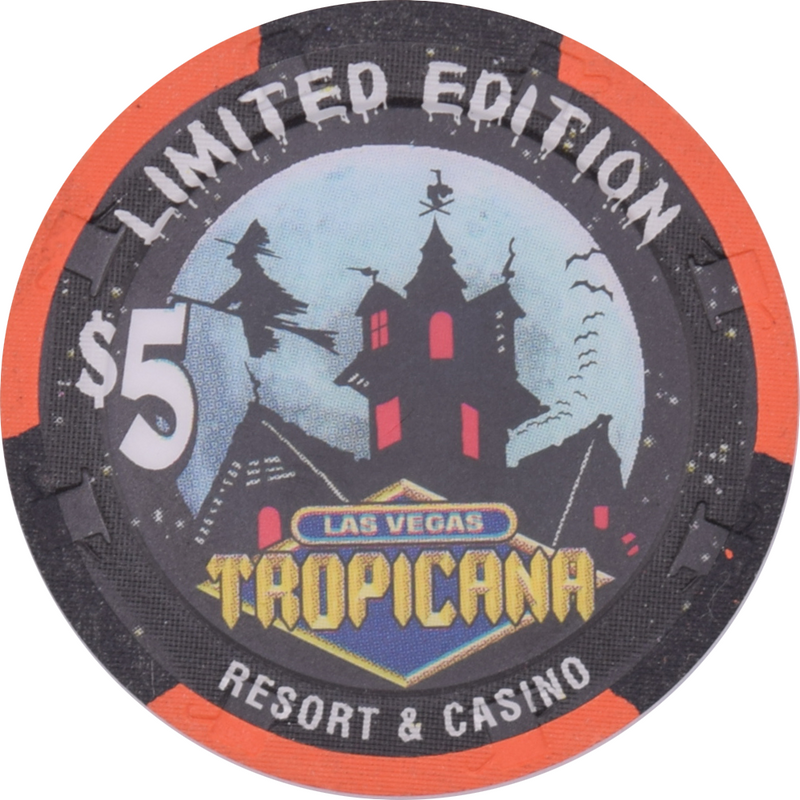 Tropicana Casino Las Vegas Nevada $5 Halloween Chip 1998