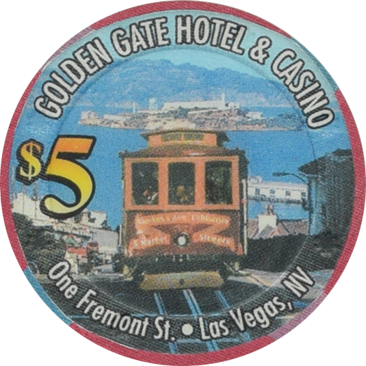 Golden Gate Casino Las Vegas Nevada $5 Chip 2003