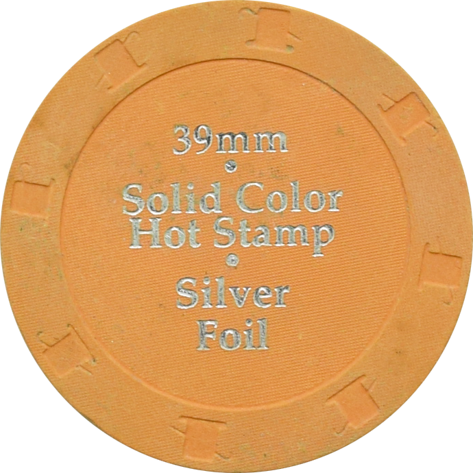 Paulson GPI Butter Scotch RHC Hot Stamp 25 Cent No Cash Value Sample Chip