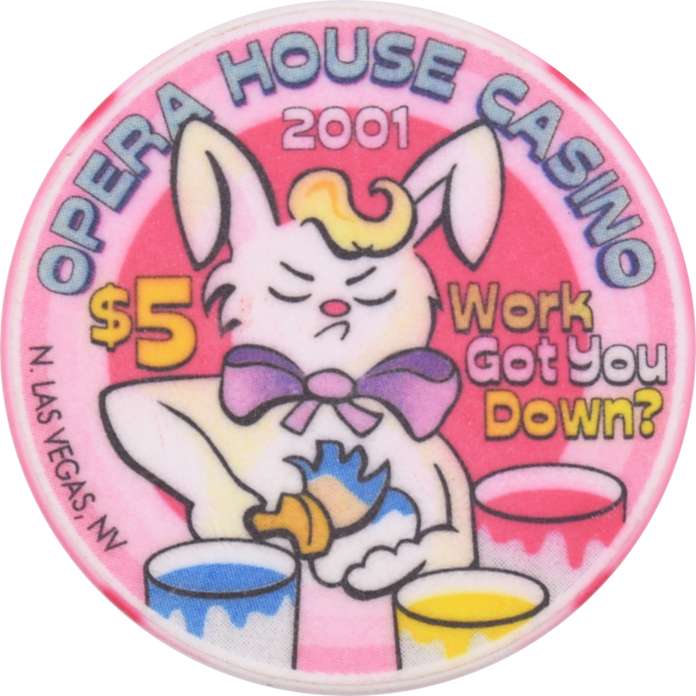 Opera House Casino N. Las Vegas Nevada $5 Chip Easter 2001