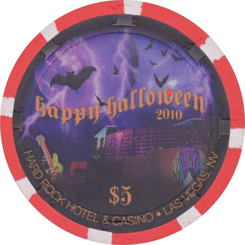 Hard Rock Casino Las Vegas Nevada $5 Halloween Chip 2010