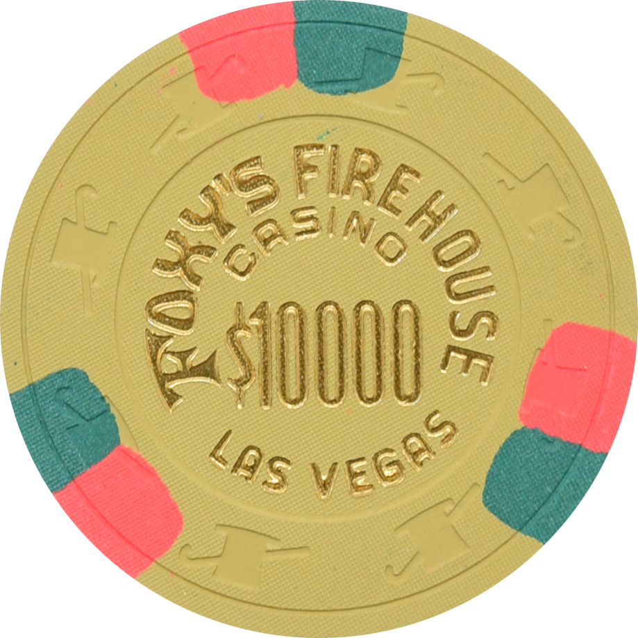 Foxy's Firehouse Casino Las Vegas Nevada $10000 Chip 1995