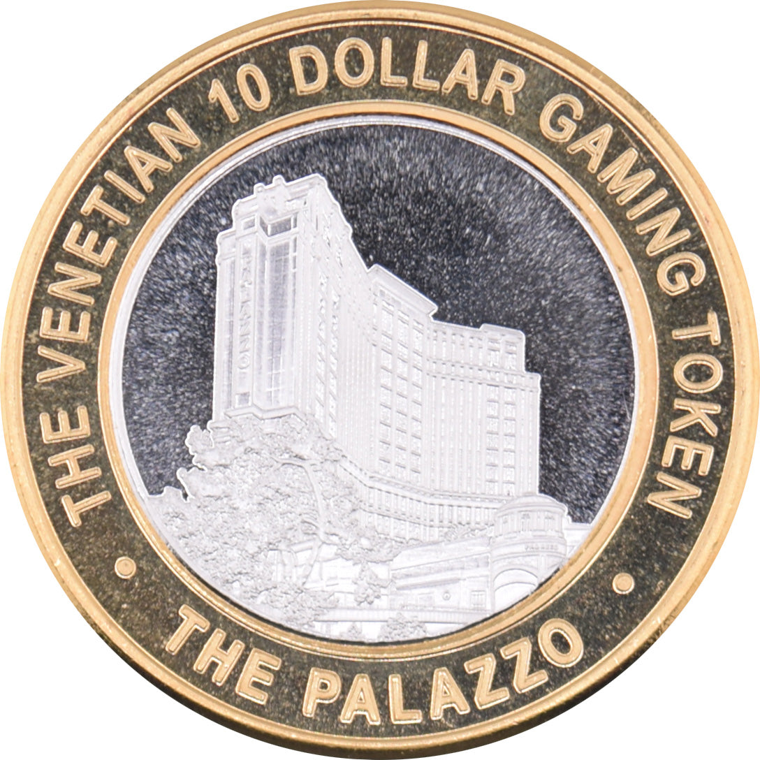 The Venetian Casino Las Vegas Nevada "Adelson - Palazzo" $10 Silver Clad Strike 2016