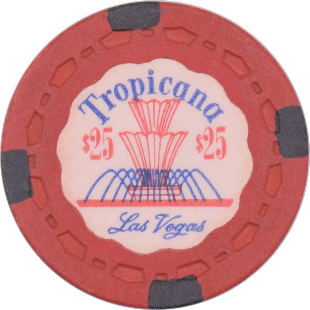 Tropicana Casino Las Vegas Nevada $25 Red Chip 1957