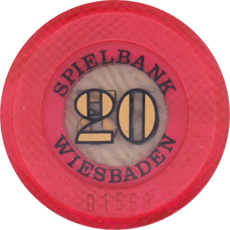 Spielbank Wiesbaden Casino Wiesbaden Germany 20 DEM 36mm Jeton 1991-2001